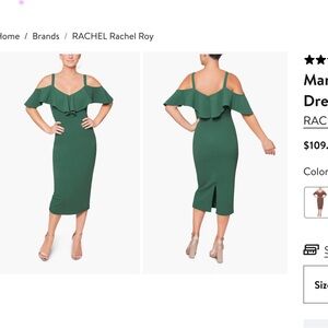 RACHEL Rachel Roy WHITE Cold Shoulder Midi Dress